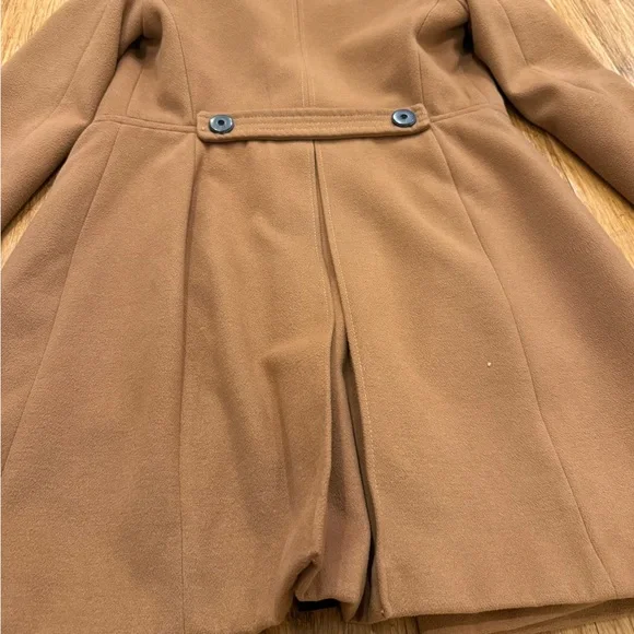 Zara Tan Double-Breasted Pea Coat - Picture 10 of 16